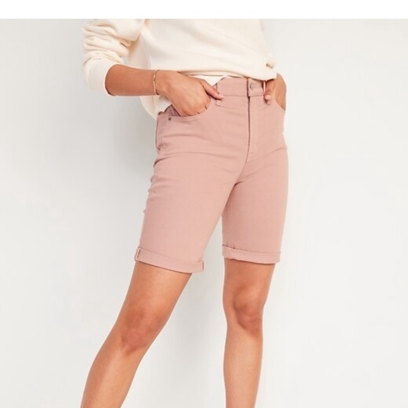 𝅺OLD Navy Moss Green Bermuda Shorts Size 4 - Picture 2 of 3